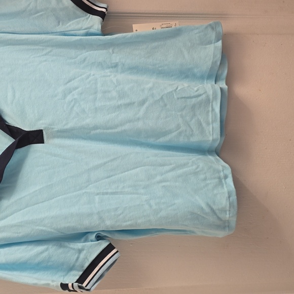 Turquoise Women's Junior crop top xxlarge shirt - Picture 2 of 3